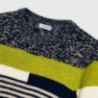 Sweter w paski chłopięcy Mayoral 4328-67 zielony/granat