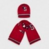 Komplet czapka z szalikiem dla chłopców Mayoral 10893-50 Czerwony
