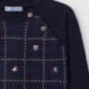Sweterek w kratkę chłopiec Mayoral 2347-40 Granatowy