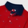 Koszulka polo z nadrukiem chłopięca Mayoral 4131-20 Czerwony
