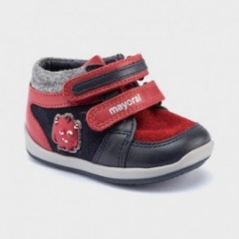 Sneakersy skórzane chłopięce Mayoral 42158-18 czerwone