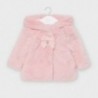 Płaszcz futerko dla dziewczynek Mayoral 2408-43 Różowe