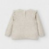 Sweter z falbankami dla dziewczynki Mayoral 2357-90 Beżowy