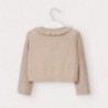 Sweter z falbanką dla dziewczynek Mayoral 2362-53 beżowy