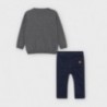 Komplet sweterek ze spodniami dla chłopców Mayoral 2588-60 granat/szary