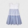 Długa sukienka w paski dziewczęca Mayoral 3935-27 Niebieski