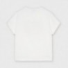 Koszulka z cekinami dla dziewczynki Mayoral 6001-67 krem/złoty