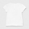 Koszulka z aplikacją dziewczęca Mayoral 1079-57 Biały