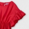 Bluzka z falbanką dla dziewczynek Mayoral 3194-94 czerwona