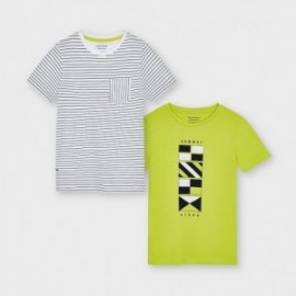 Zestaw 2 koszulki dla chłopca Mayoral 6076-39 Biały/zielony