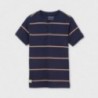Koszulka w paski dla chłopaka Mayoral 6079-85 Granatowy