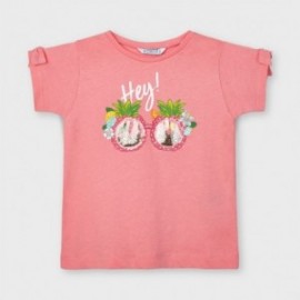 Koszulka z nadrukiem dla dziewczynek Mayoral 3016-75 Różowy