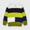 Sweter w paski chłopięcy Mayoral 3328-15 zielony