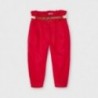 Spodnie luźne z paskiem dziewczęce Mayoral 3552-49 Czerwony