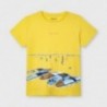Koszulka z krótkim rękawkiem dla chłopców Mayoral 3034-76 żółta