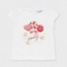 Koszulka z krótkim rękawem dziewczęca Mayoral 1081-71 Biały/czerwony