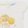 Koszulka z krótkim rękawem dziewczęca Mayoral 1081-69 Krem/żółty