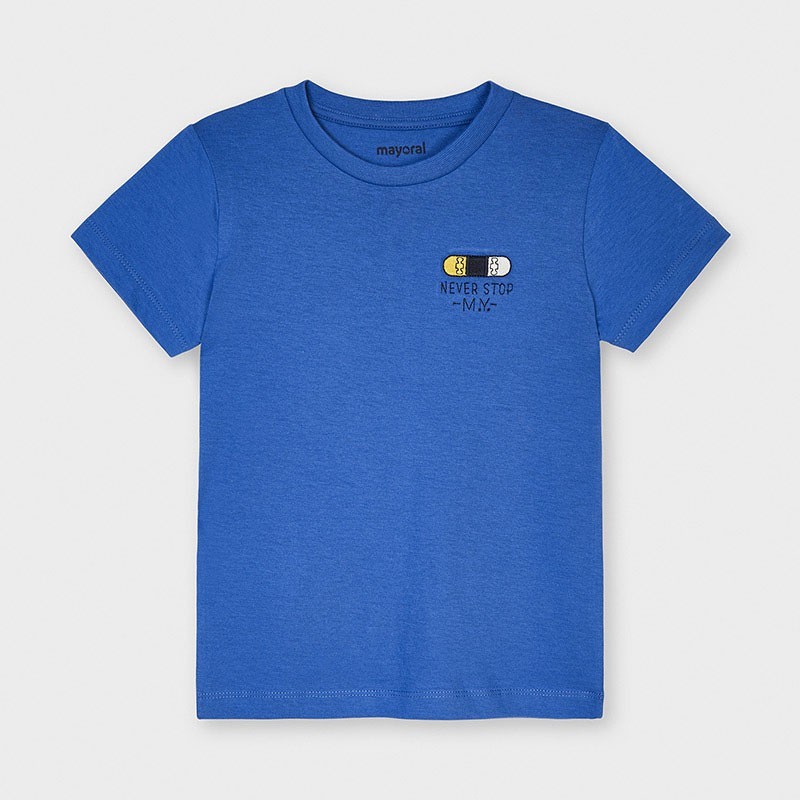 Koszulka z krótkim rękawkiem dla chłopców Mayoral 3042-65 niebieska