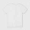 Koszulka z cekinami dla chłopców Mayoral 3048-63 Biała