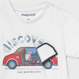 Koszulka z krótkim rękawem chłopięca Mayoral 1006-91 Biały