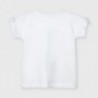 Koszulka z nadrukiem dla dziewczynek Mayoral 3016-76 biała