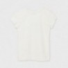 Koszulka z krótkim rękawem dla dziewczyny Mayoral 854-14 Kremowy