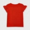 Koszulka z nadrukiem dla dziewczynek Mayoral 3019-27 czerwona