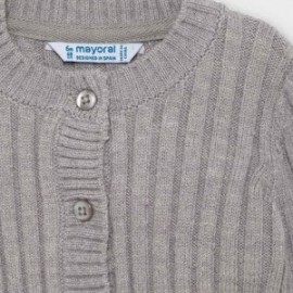 Sweter rozpinany dziewczęcy Mayoral 2361-48 Srebrny