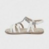 Sandały z kamyczkami dla dziewczynek Mayoral 43271-29 białe