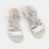 Sandały z kamyczkami dla dziewczynek Mayoral 43271-29 białe