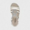 Sandały z kamyczkami dla dziewczynek Mayoral 45271-29 białe