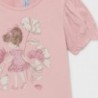 Koszulka z nadrukiem dla dziewczynek Mayoral 1077-45 Różowa