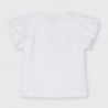 Koszulka z krótkim rękawkiem dla dziewczyn Mayoral 3002-23 Biały/granat