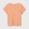 Koszulka z krótkim rękawem dla dziewczyny Mayoral 6020-36 Pomarańczowy
