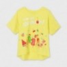 Koszulka z nadrukiem dziewczęca Mayoral 6021-15 Żółty