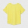 Koszulka z nadrukiem dziewczęca Mayoral 6021-15 Żółty