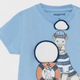 Koszulka z krótkim rękawkiem dla chłopców Mayoral 1007-11 Niebieski