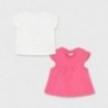 Komplet 2 koszulki dla dziewczynki Mayoral 1072-47 Różowy