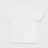 Koszulka z krótkim rękawkiem dla dziewczynek Mayoral 1084-67 Biała