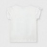 Koszulka z nadrukiem dla dziewczynek Mayoral 3007-37 Kremowa