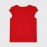 Koszulka z krótkim rękawkiem dla dziewczynek Mayoral 3013-76 czerwona