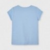 Koszulka z krótkim rękawem dziewczęca Mayoral 3020-10 błękitna