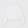 Sweter dzianinowy dla dziewczynek Mayoral 3324-40 Biały