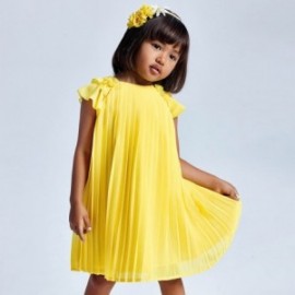 Sukienka plisowana dziewczęca Mayoral 3911-68 żółta