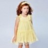 Sukienka tiulowa dla dziewczynki Mayoral 3913-77 żółta