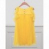 Sukienka plisowana dla dziewczynki Abel & Lula 5036-60 Żółty