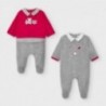 Komplet 2 piżamki dla chłopczyka Mayoral 2774-75 Czerwony/szary