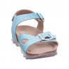 Sandały dziewczęce lakierowane Superfit 1-000127-7000 kolor niebieskie