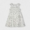 Sukienka z nadrukiem dla dziewczynek Mayoral 3943-3 Kremowa