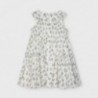 Sukienka z nadrukiem dla dziewczynek Mayoral 3943-3 Kremowa